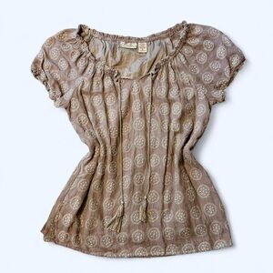 Fairy Brown Milkmaid Babydoll Top by Art and Soul!
